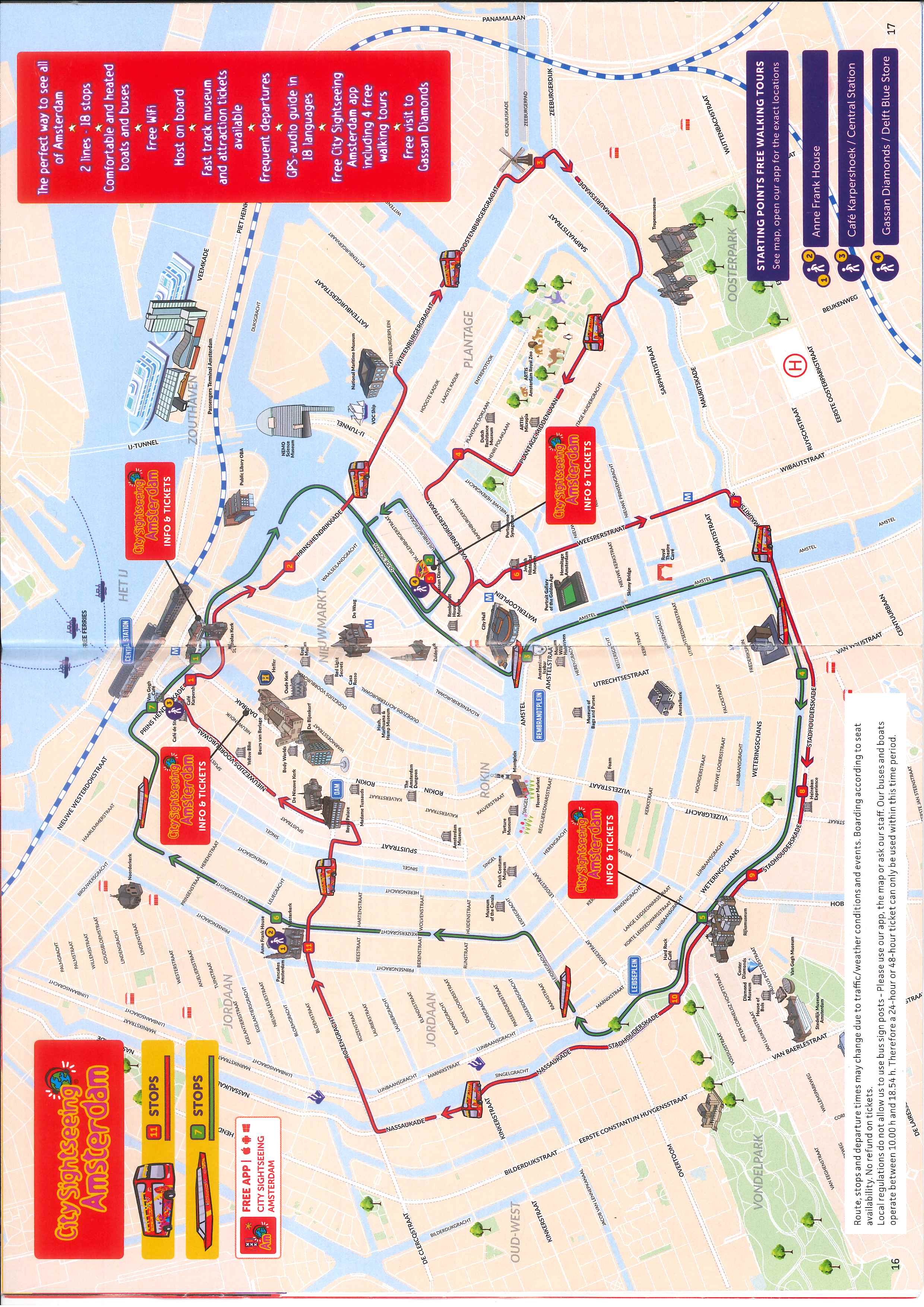 Amsterdam Attractions Map PDF - FREE Printable Tourist Map Amsterdam ...