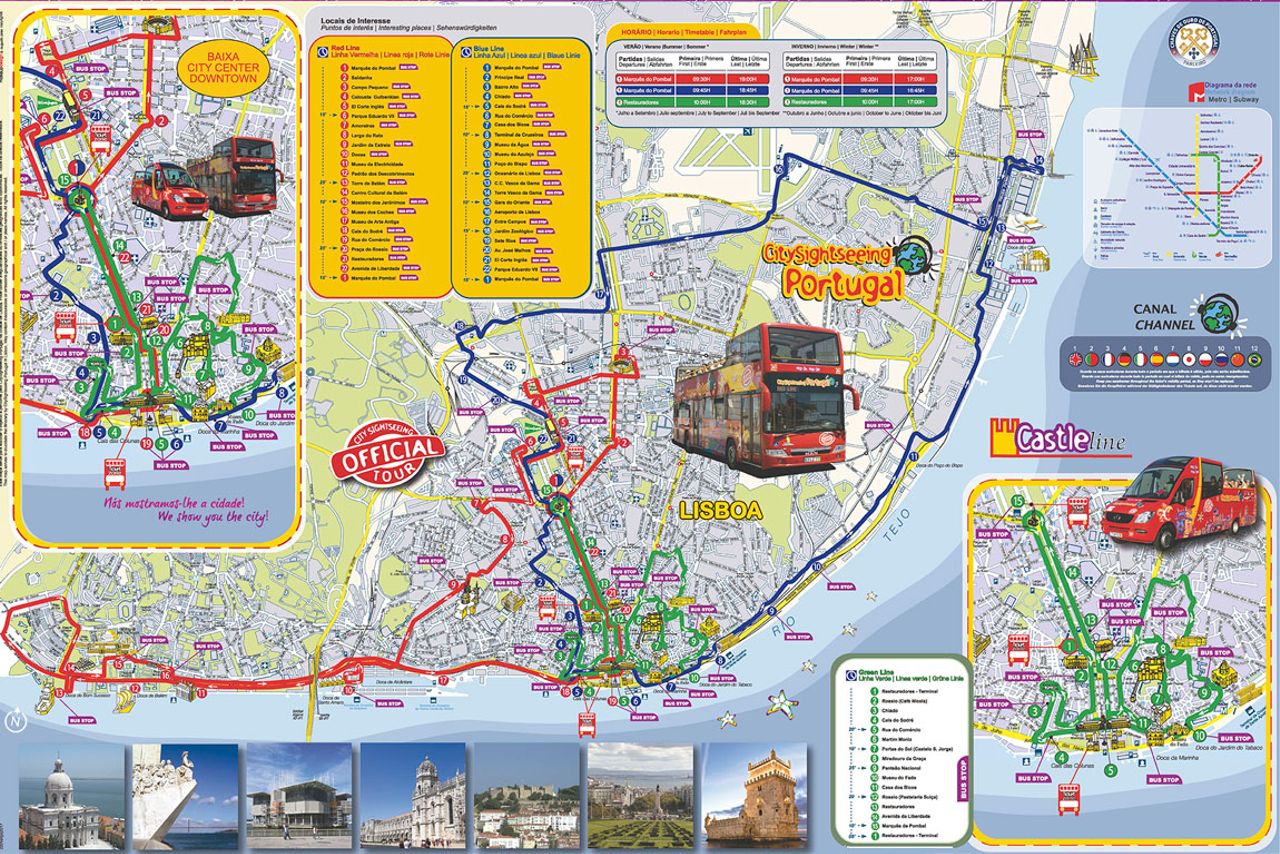 lisbon tour map