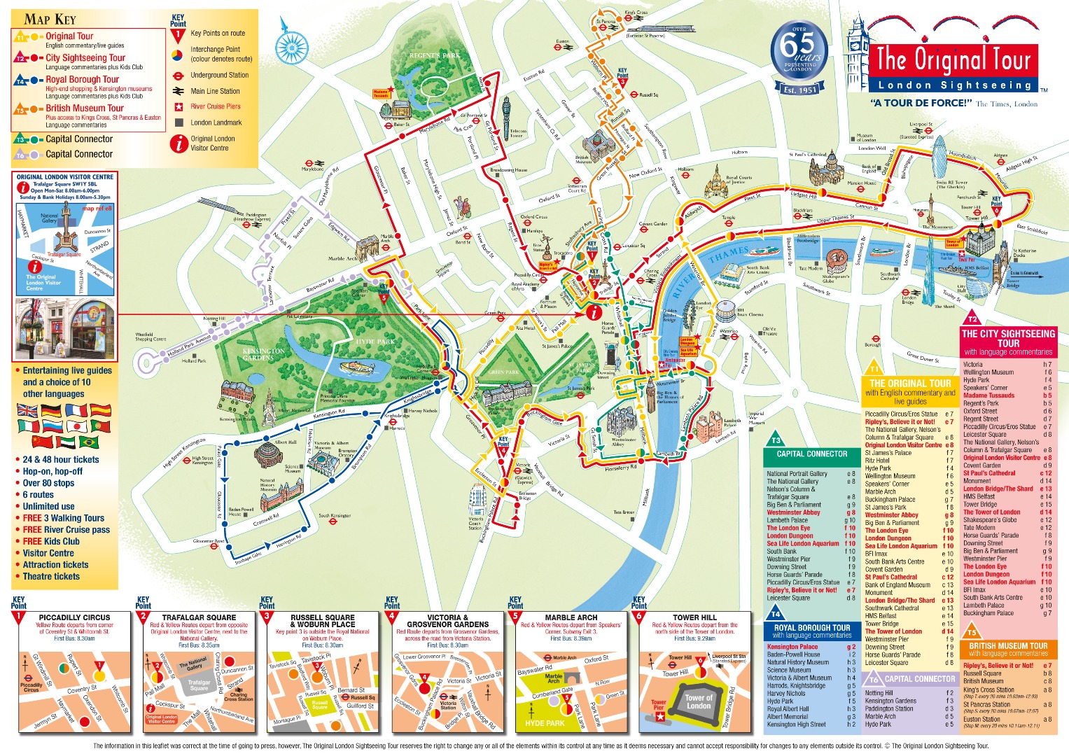 tourist attractions in london map