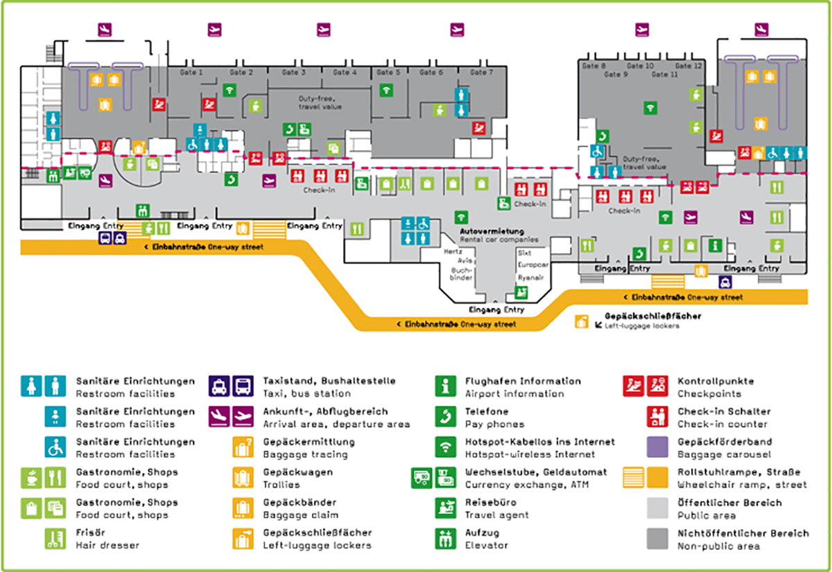Frankfurt Airport Layout Map