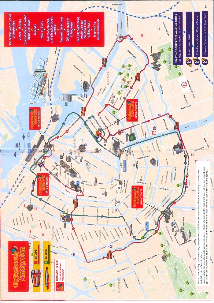 walking tour route amsterdam