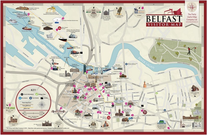 Belfast Tourist Map