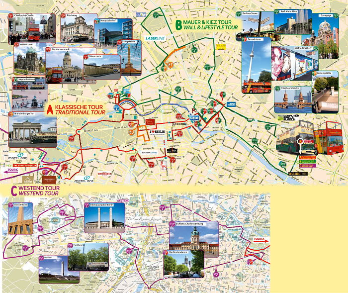 Berlin City Sightseeing Bus Tour Map