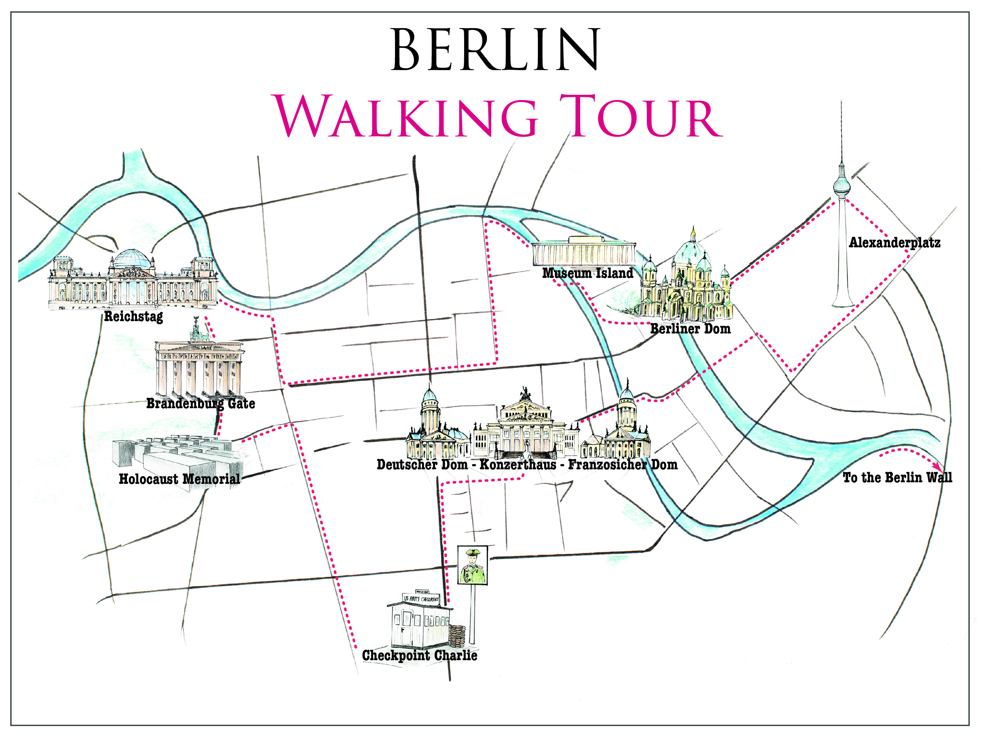 Berlin Attractions Map | FREE PDF Tourist City Tours Map Berlin 2023