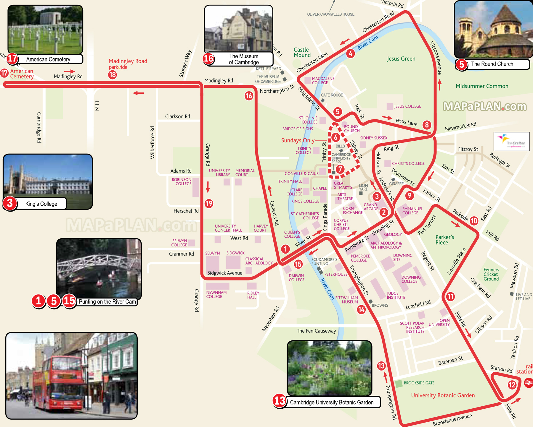 Cambridge Attractions Map FREE PDF Tourist City Tours Map Cambridge 2024