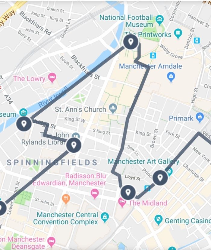manchester city centre walking tour