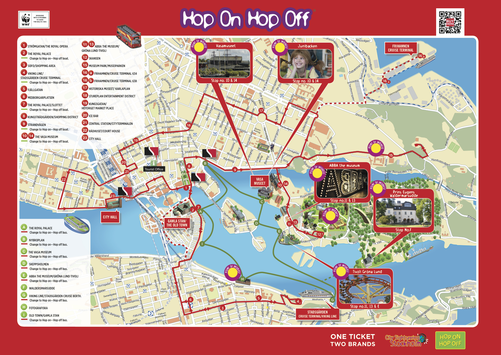 Stockholm Hop On Hop Off Route Printable Map Templates Printable Free