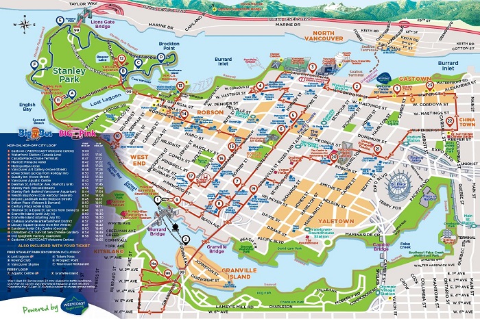 Vancouver Bigbus Hop On Hop Bus Map Small 