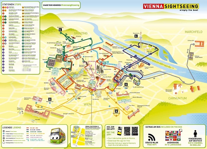 walking tour map vienna