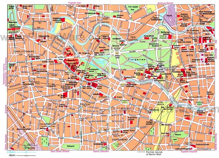 Berlin Tourist Map Small 