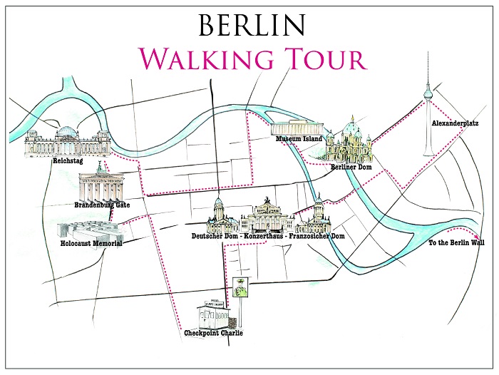 Berlin Walking Map Small 