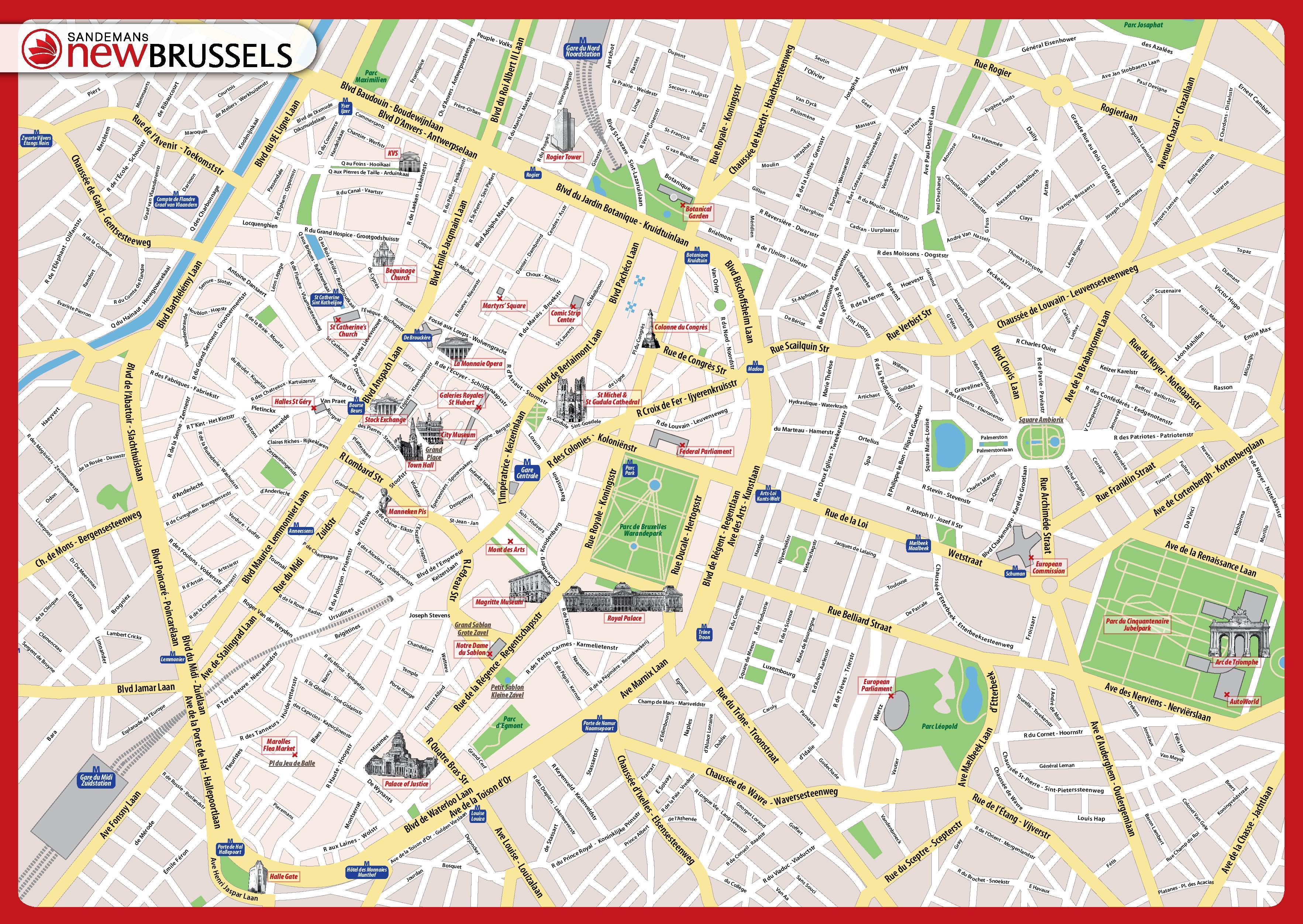 brussels walking tour google maps