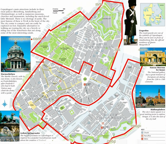 Copenhagen Attractions Map PDF - FREE Printable Tourist Map Copenhagen