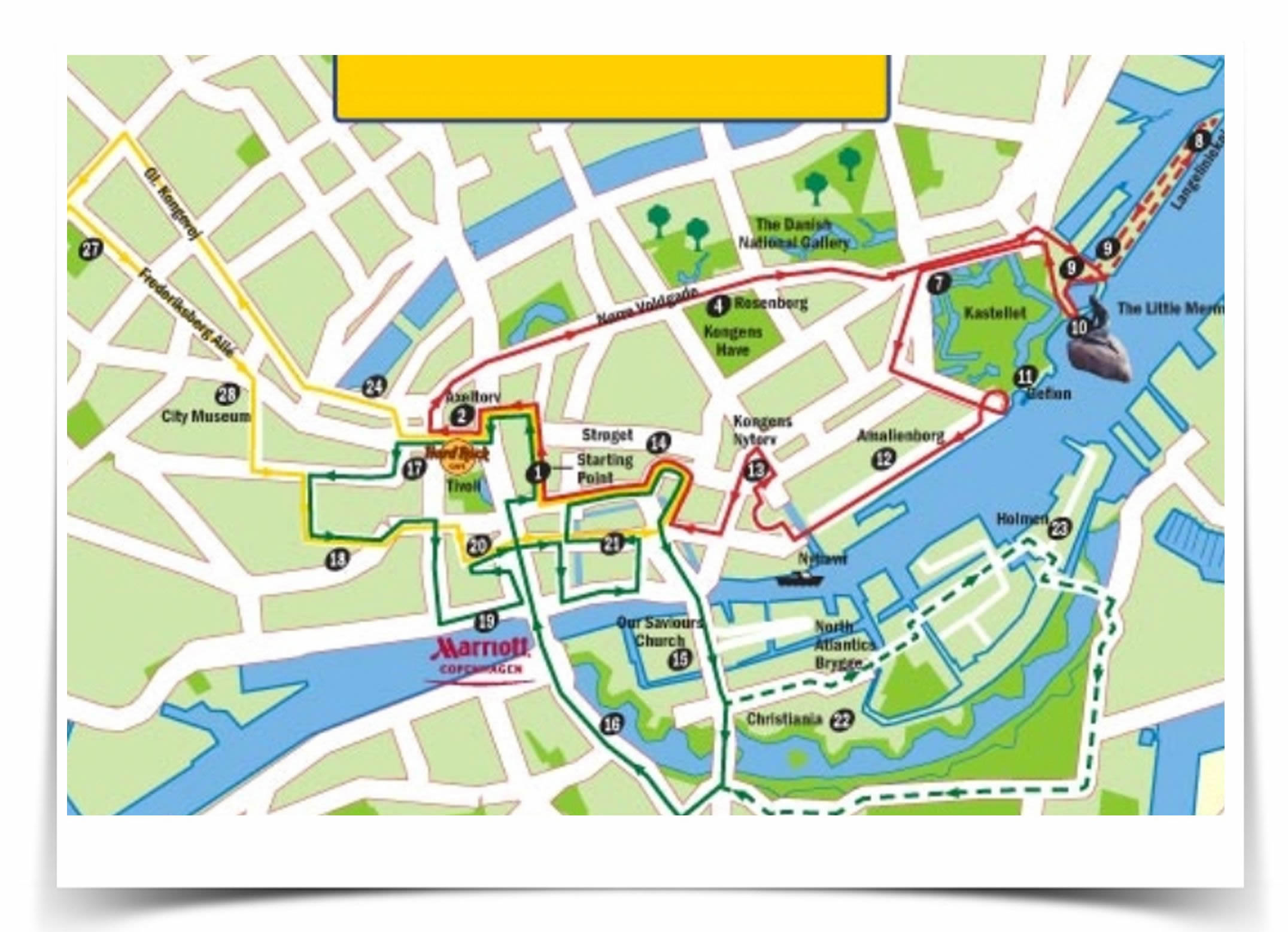 Copenhagen Walking Map 