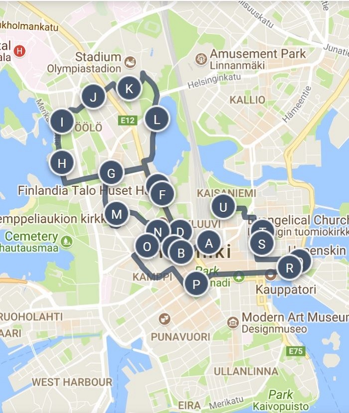 Helsinki Attractions Map PDF - FREE Printable Tourist Map Helsinki