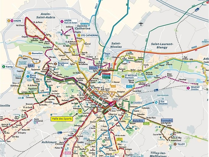 Lille Transport Map Small 