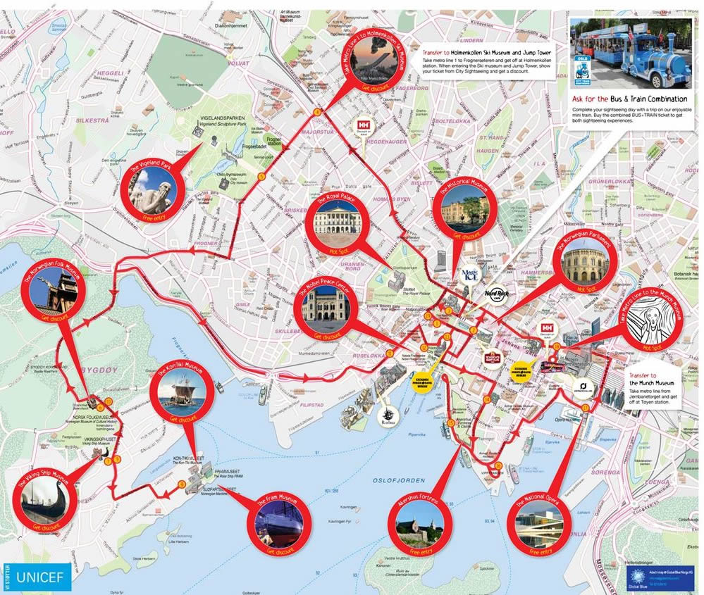tourist map of oslo norway