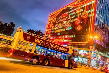 Big Bus Hong Kong Open Top Night Tour